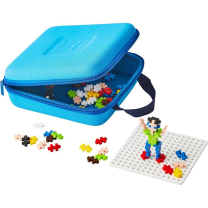 Plus-Plus travel case 100 pcs blue