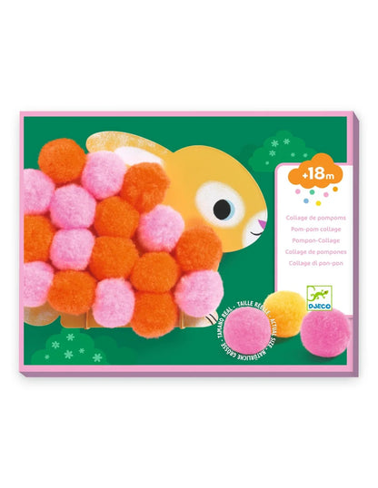 Pom-pom Collages – Animals & Circles