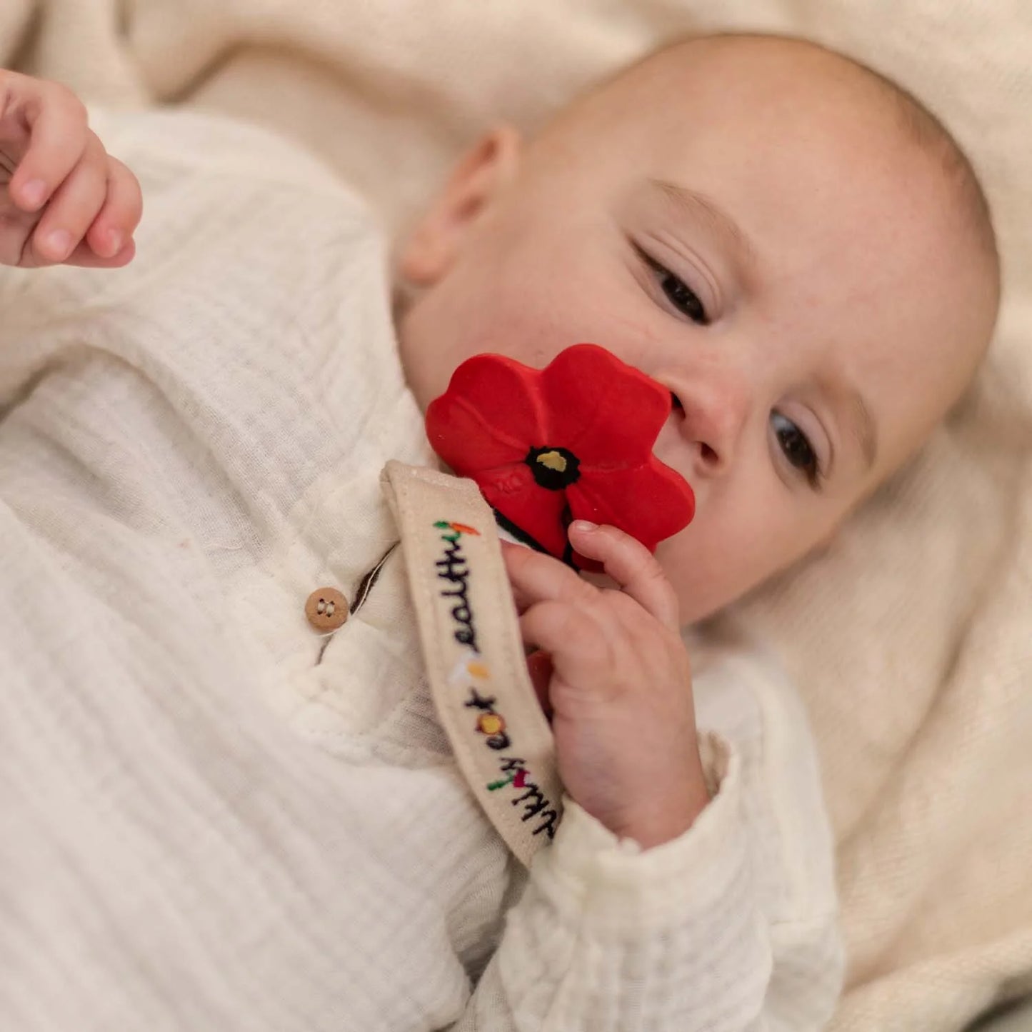 Baby Cadeauset: 2 Mini Bijtringen + 1 Bijtring