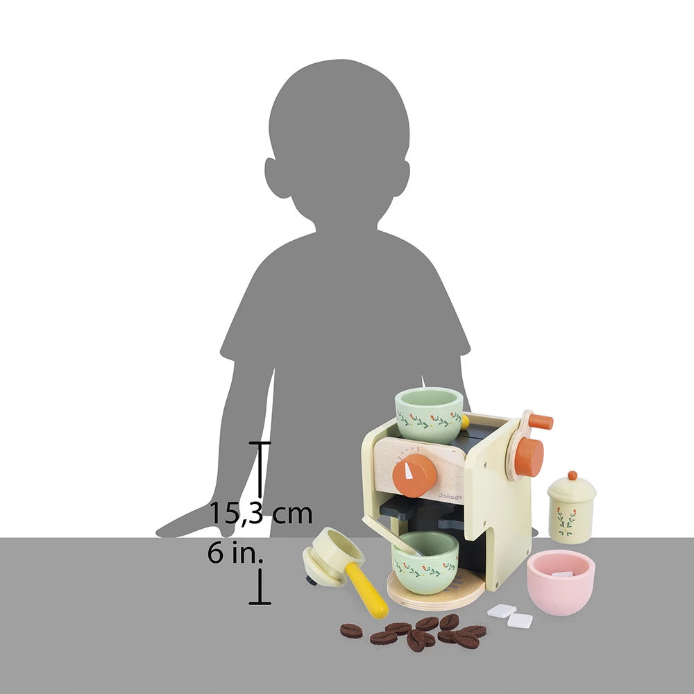 Shiny Grandma coffee machine and accessories